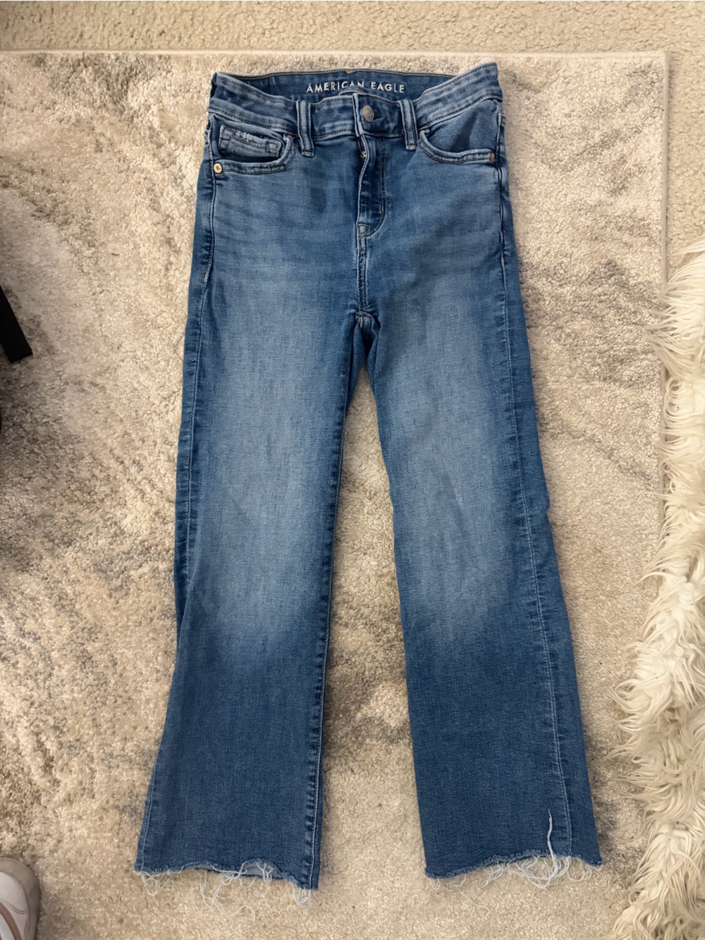 American Eagle Outfitters Women's Medium Blue Flare Jeans